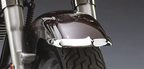 NATIONAL CYCLE CHROME CAST FENDER TIPS - view 3