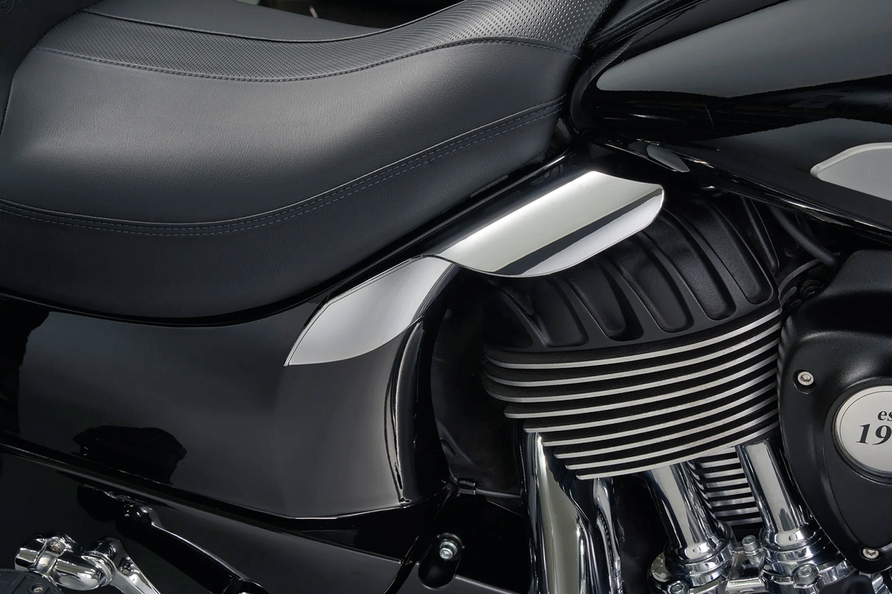 UNDER SEAT MOUNTED HEAT DEFLECTORS FOR INDIAN - view 2