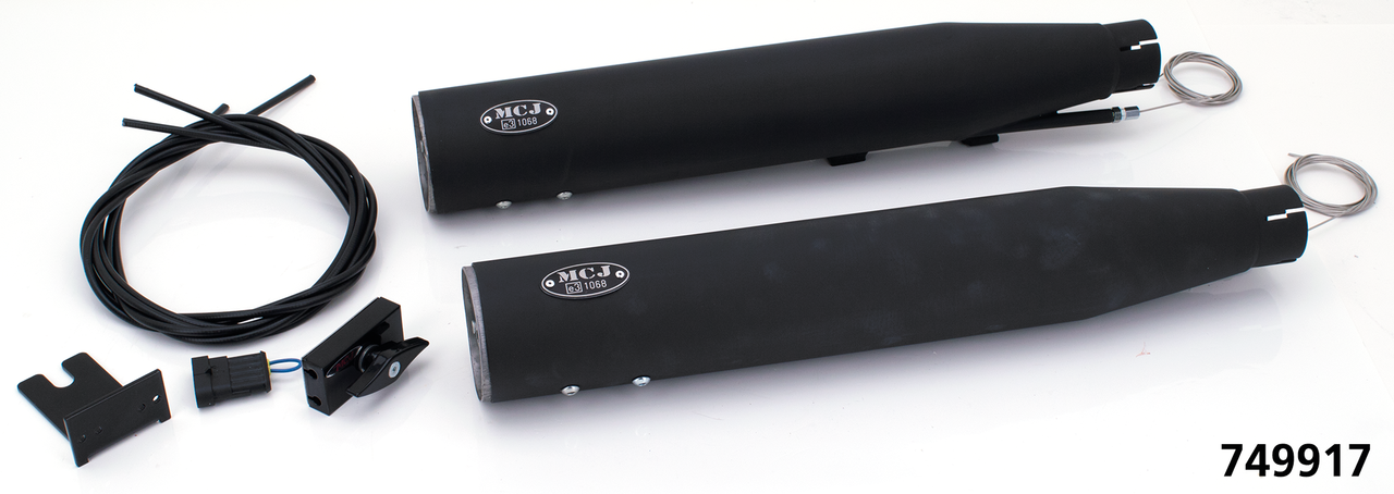 MCJ ADJUSTABLE EXHAUSTS FOR TWIN CAM SOFTAIL - view 1 Main image