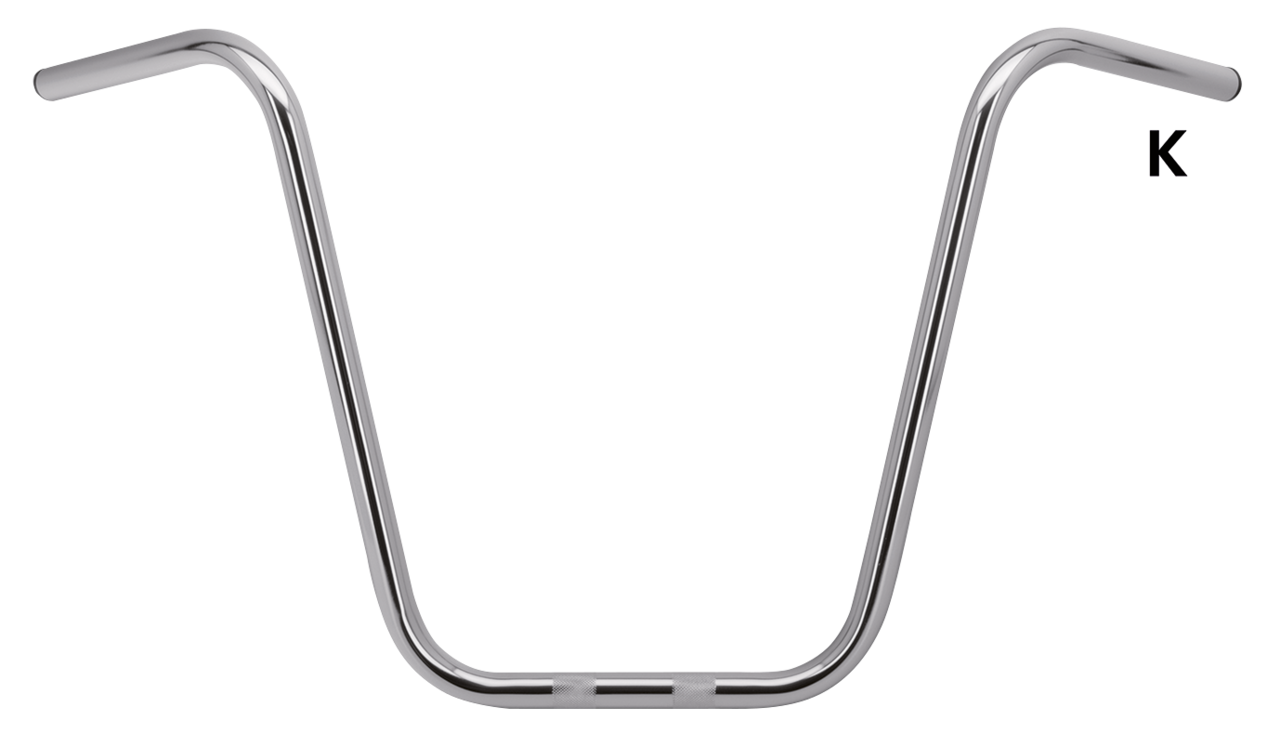 ZODIAC ONE INCH DIAMETER APE HANGER HANDLEBARS - view 1