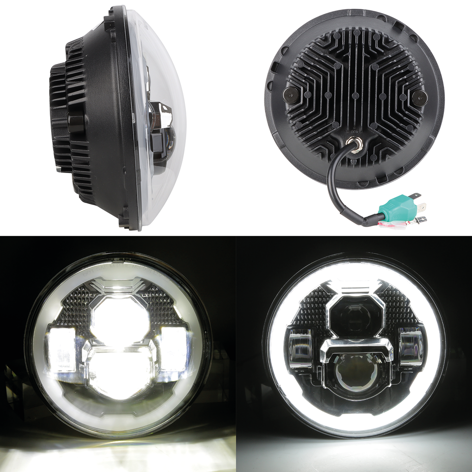 7" VISOR HALO LED HEADLIGHT UNIT - view 2