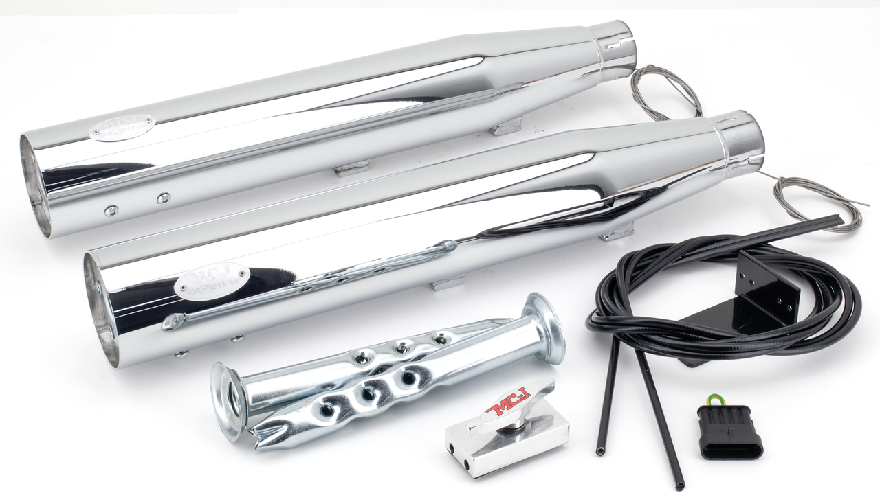 MCJ ADJUSTABLE EXHAUSTS FOR TWIN CAM SOFTAIL - view 1