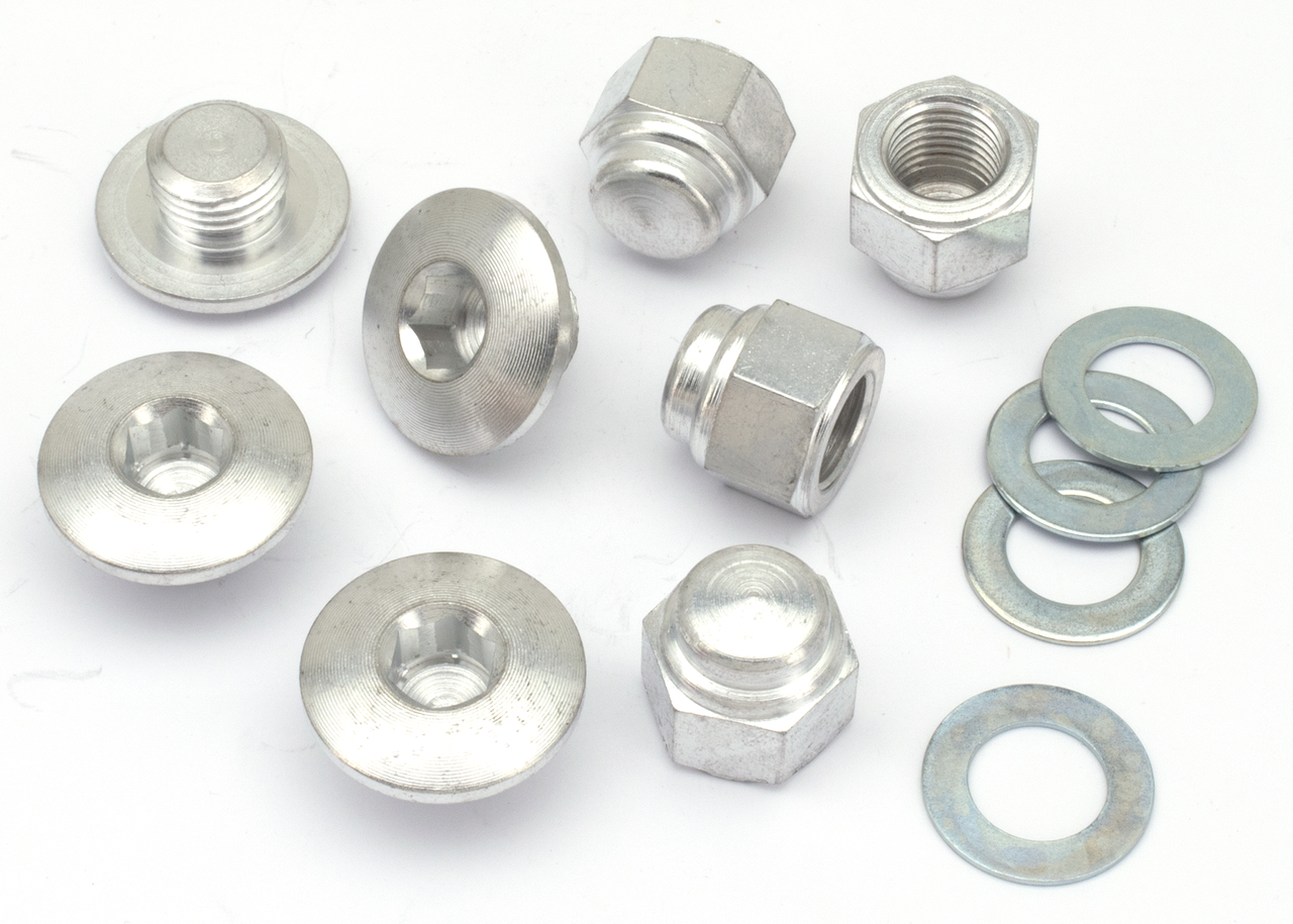 ROCKER SHAFT END CAP AND NUT KIT - view 1
