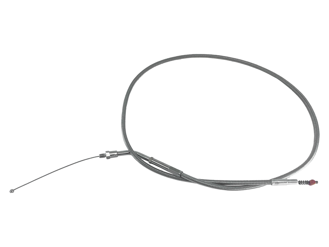 THROTTLE CABLES FOR USE WITH EARLY MIKUNI HS42 AND HSR45 CARBURETORS AND 1986-1995 STYLE THREADED THROTTLE GRIP - view 1