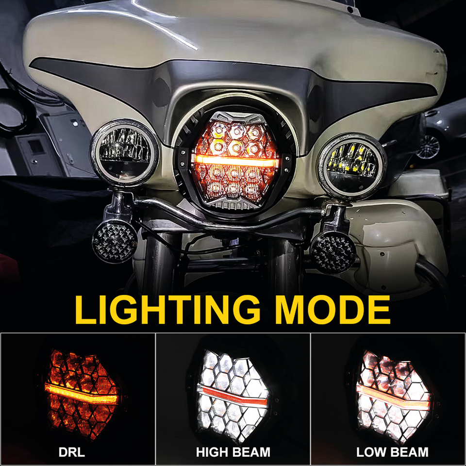 HONEYCOMB 7" LED HEADLIGHT UNIT - view 2