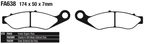 EBC FRONT DISC BRAKE PADS - view 1