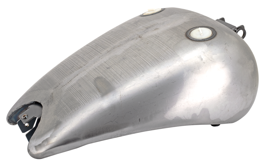 ONE PIECE 2" STRETCHED SMOOTH TOP STEEL GAS TANK FOR DYNA MODELS - view 1