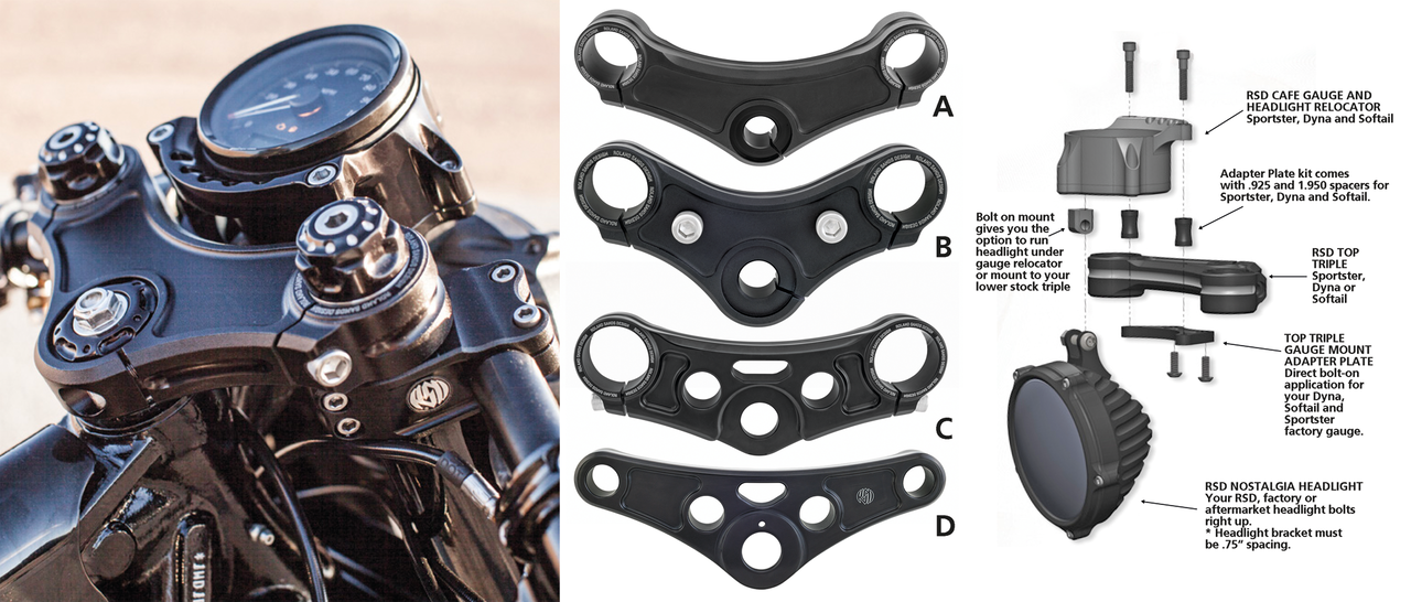 ROLAND SANDS DESIGN TOP TRIPLE TREES - view 1 Main image