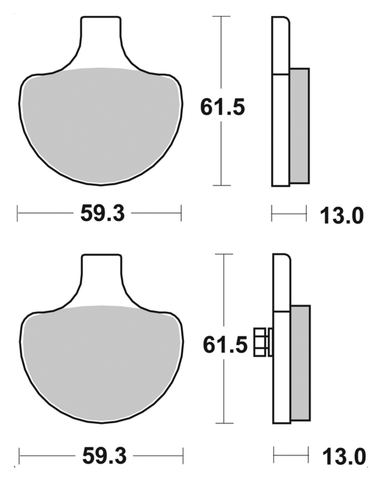 SBS FRONT DISC BRAKE PADS - view 1 Main image