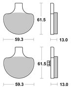 SBS FRONT DISC BRAKE PADS - view 1