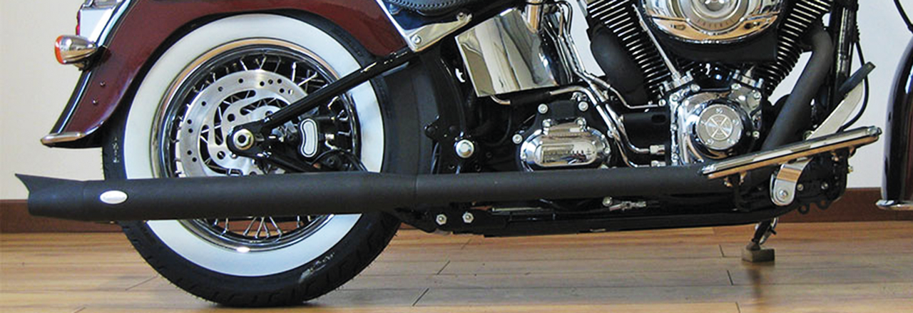 MCJ ADJUSTABLE TRUE DUAL EXHAUST FOR TWIN CAM SOFTAIL Secondary image