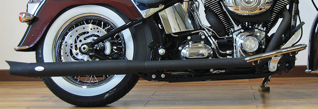 MCJ ADJUSTABLE TRUE DUAL EXHAUST FOR TWIN CAM SOFTAIL - view 2