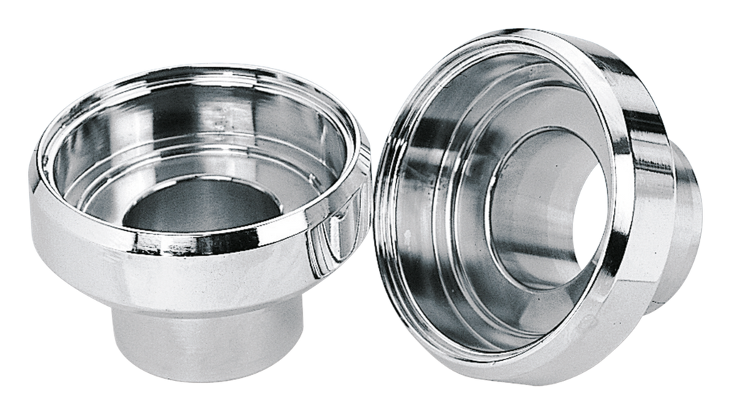 CHROME STEERING HEAD BEARING CUPS - view 2