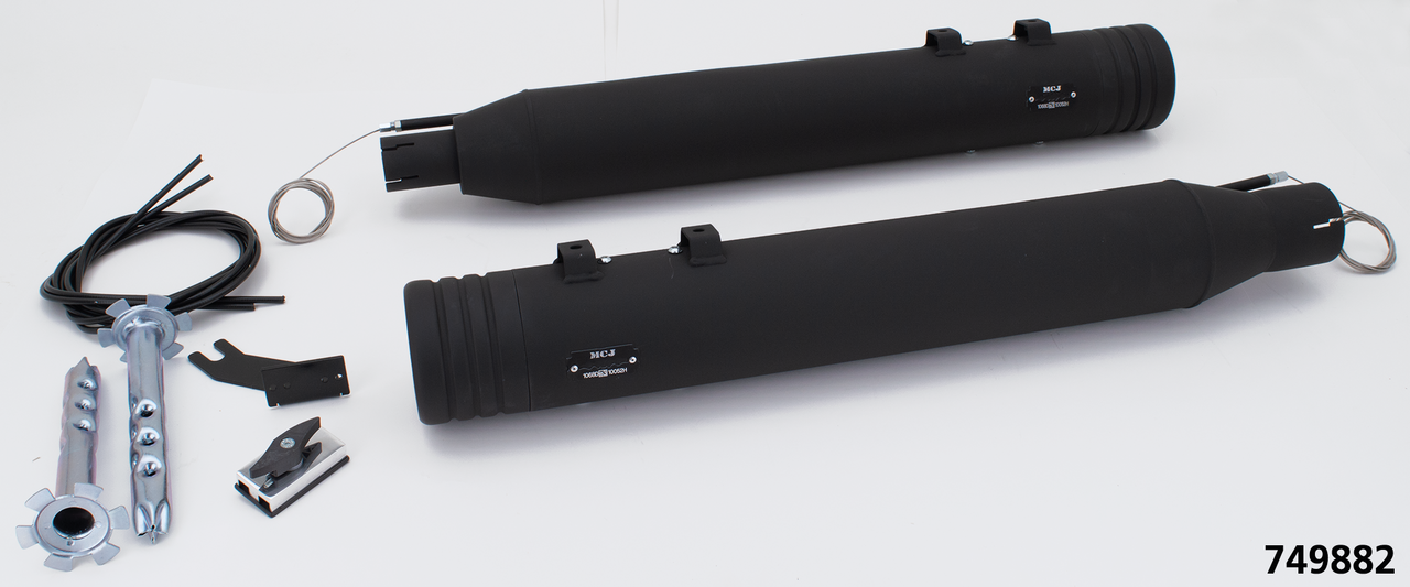 MCJ ADJUSTABLE EXHAUSTS FOR TOURING - view 1