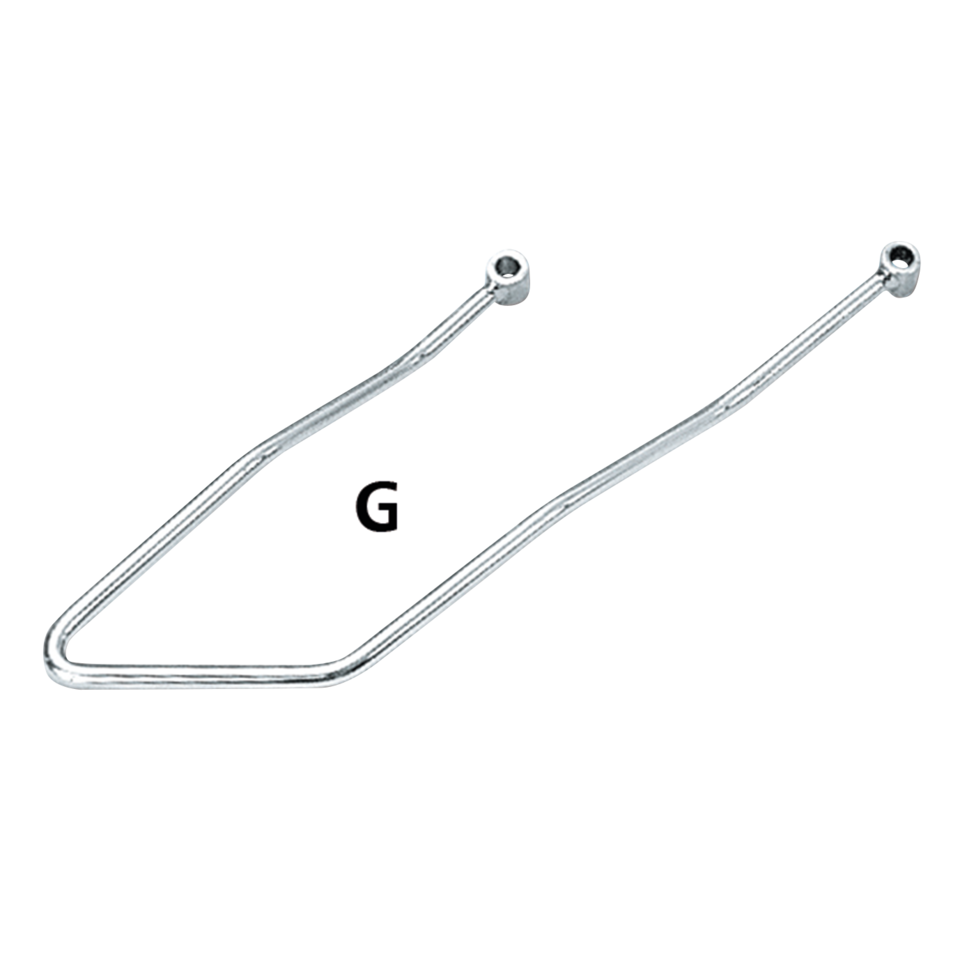 CHROME SADDLEBAG SUPPORTS - view 3