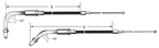 T04 - THROTTLE & IDLE CABLE 1996-2015 SOFTAIL, 1996-2017 DYNA, 1996-2001 CARBURETOR EQUIPPED TOURING & 2007 TO PRESENT SPORTSTER - view 2