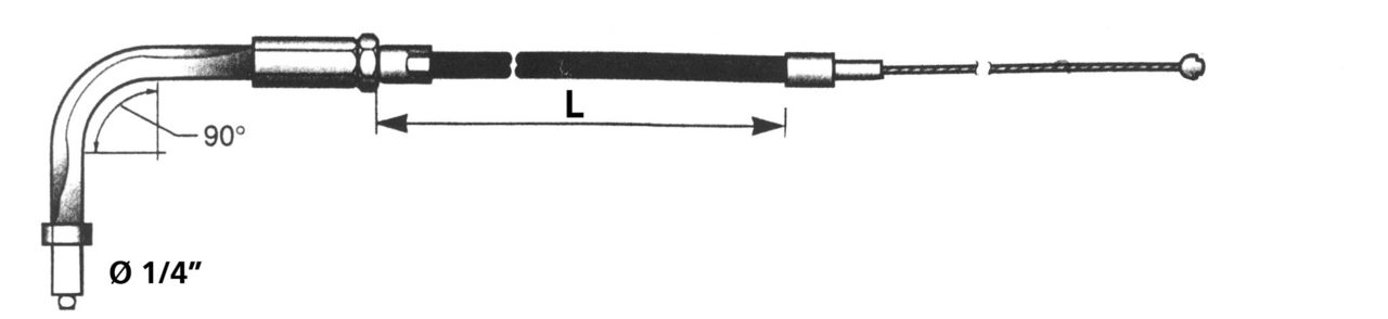 T07 - THROTTLE & IDLE CABLE 2002-2007 TOURING Secondary image