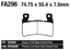 EBC FRONT DISC BRAKE PADS - view 1