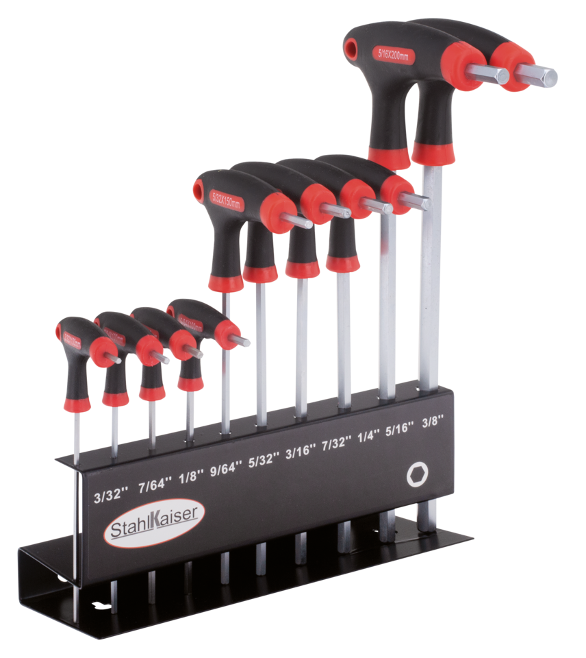 10-PIECE INCH SIZE INTERNAL HEX WRENCH SET - view 1 Main image