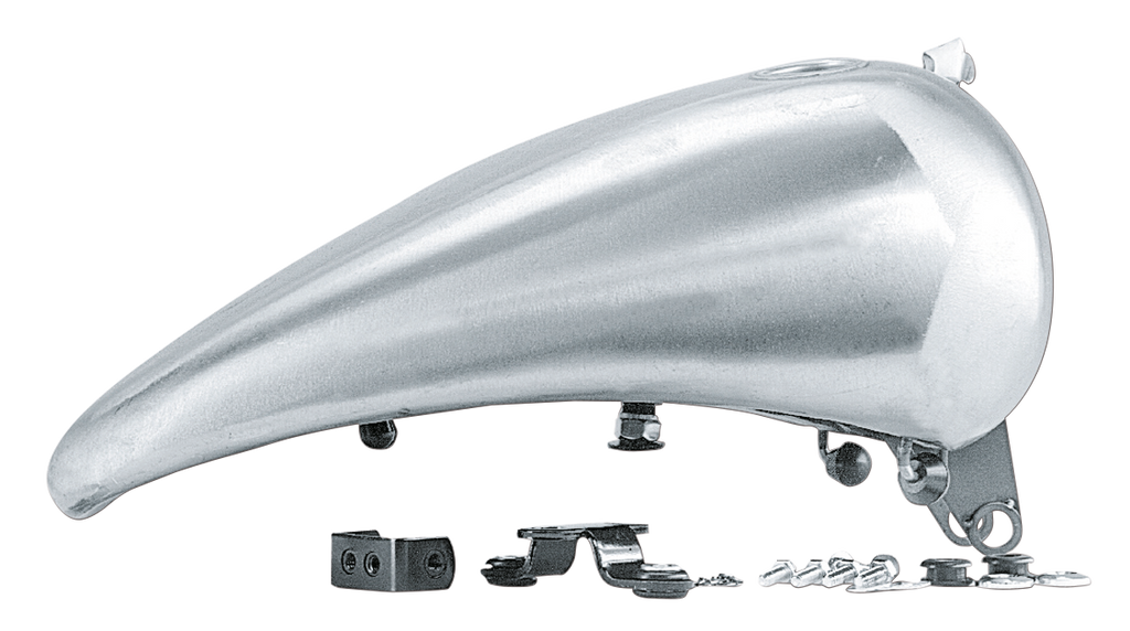 ONE PIECE 2" STRETCHED STEEL GAS TANK FOR SOFTAIL MODELS WITH DASH MOUNT - view 1
