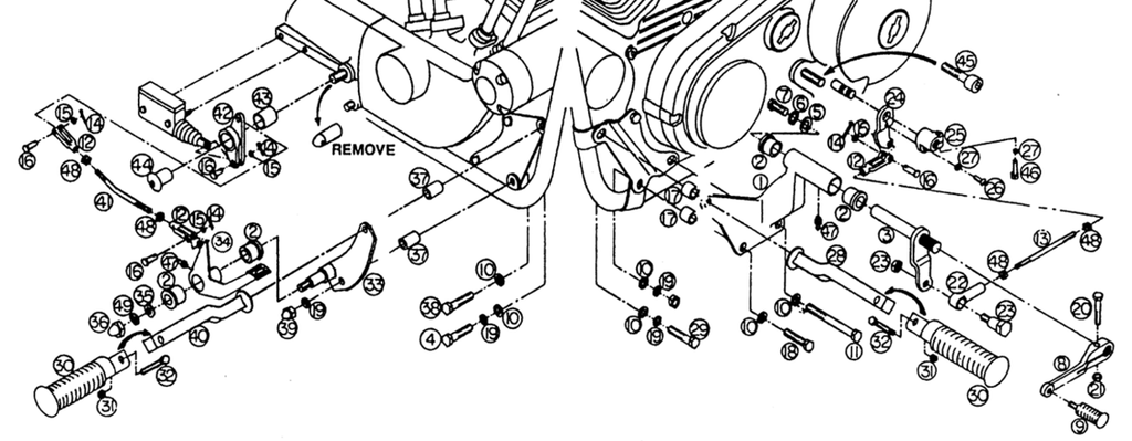 FORWARD CONTROL SETS - view 3