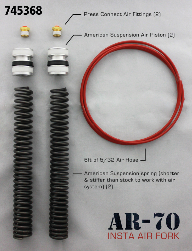 AMERICAN SUSPENSION AIRRIDE FRONT FORK KIT FOR TOURING - view 1 Main image