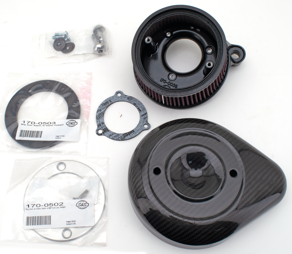 S&S STEALTH CARBON TEARDROP AIR CLEANER - view 2