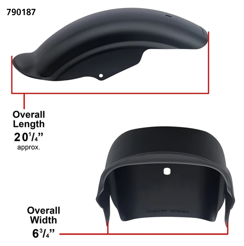 LOWBROW CUSTOMS TSUNAMI REAR FENDERS FOR SPORTSTER - view 2