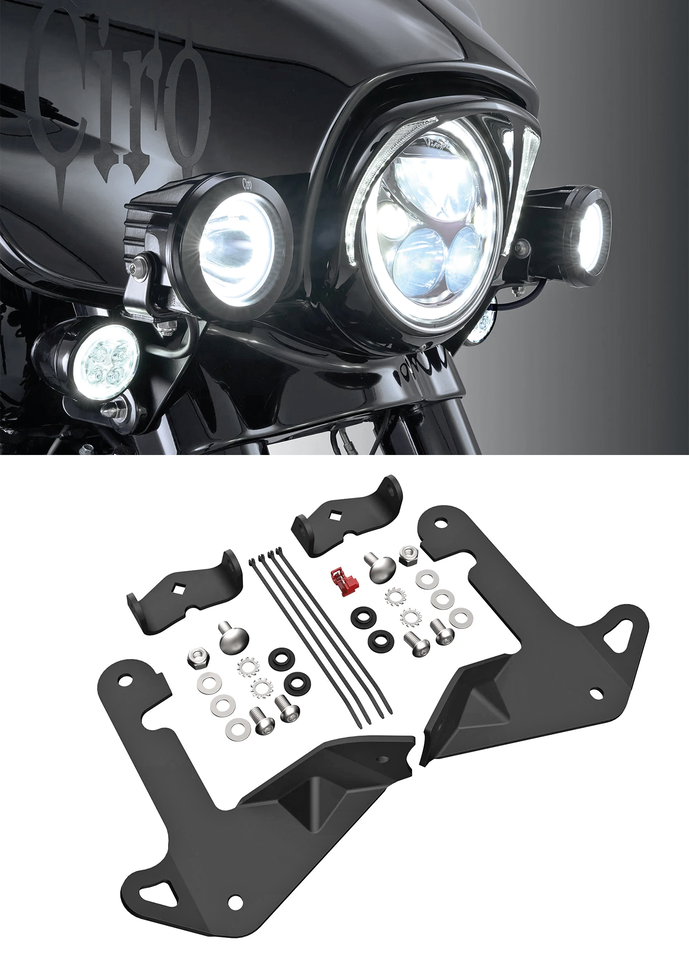 CIRO TAC-10 LIGHT CANNONS WITH HALO DAYTIME RUNNING LIGHTS - view 1