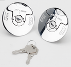 LOCKABLE QUICK CAM FLUSH MOUNT GAS CAPS - view 1