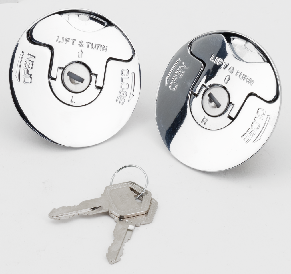 LOCKABLE QUICK CAM FLUSH MOUNT GAS CAPS - view 1