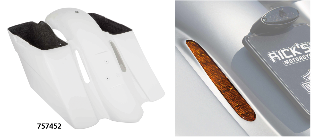 RICK'S STRETCHED REAR FENDERS FOR TOURING Secondary image