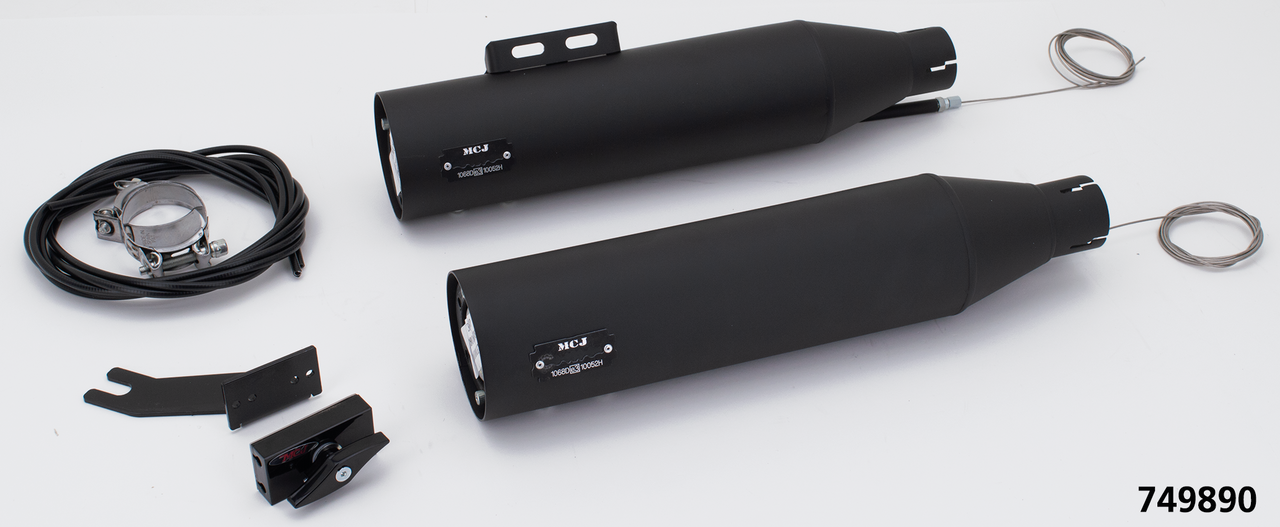 MCJ ADJUSTABLE EXHAUSTS FOR MILWAUKEE EIGHT SOFTAIL - view 1 Main image