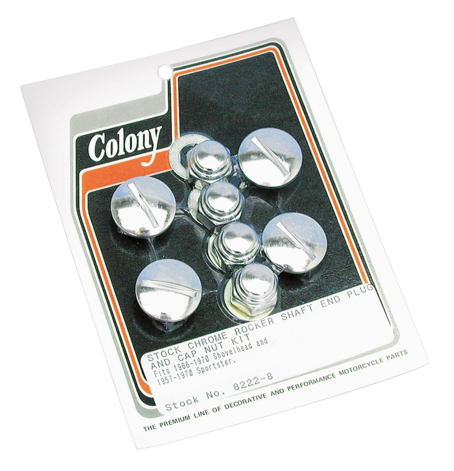 ROCKER SHAFT END CAP AND NUT KIT - view 1