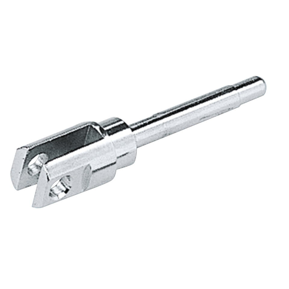 CHROME BRAKE ROD CLEVIS, CLEVIS PIN, BRAKE PLUNGER - view 1 Main image