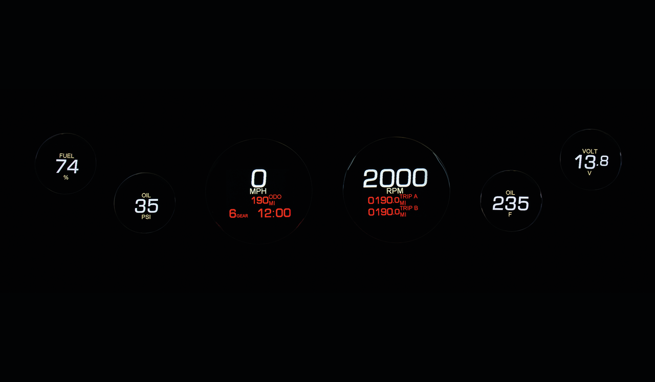 DAKOTA DIGITAL MLX-8000 FAIRING GAUGES Secondary image