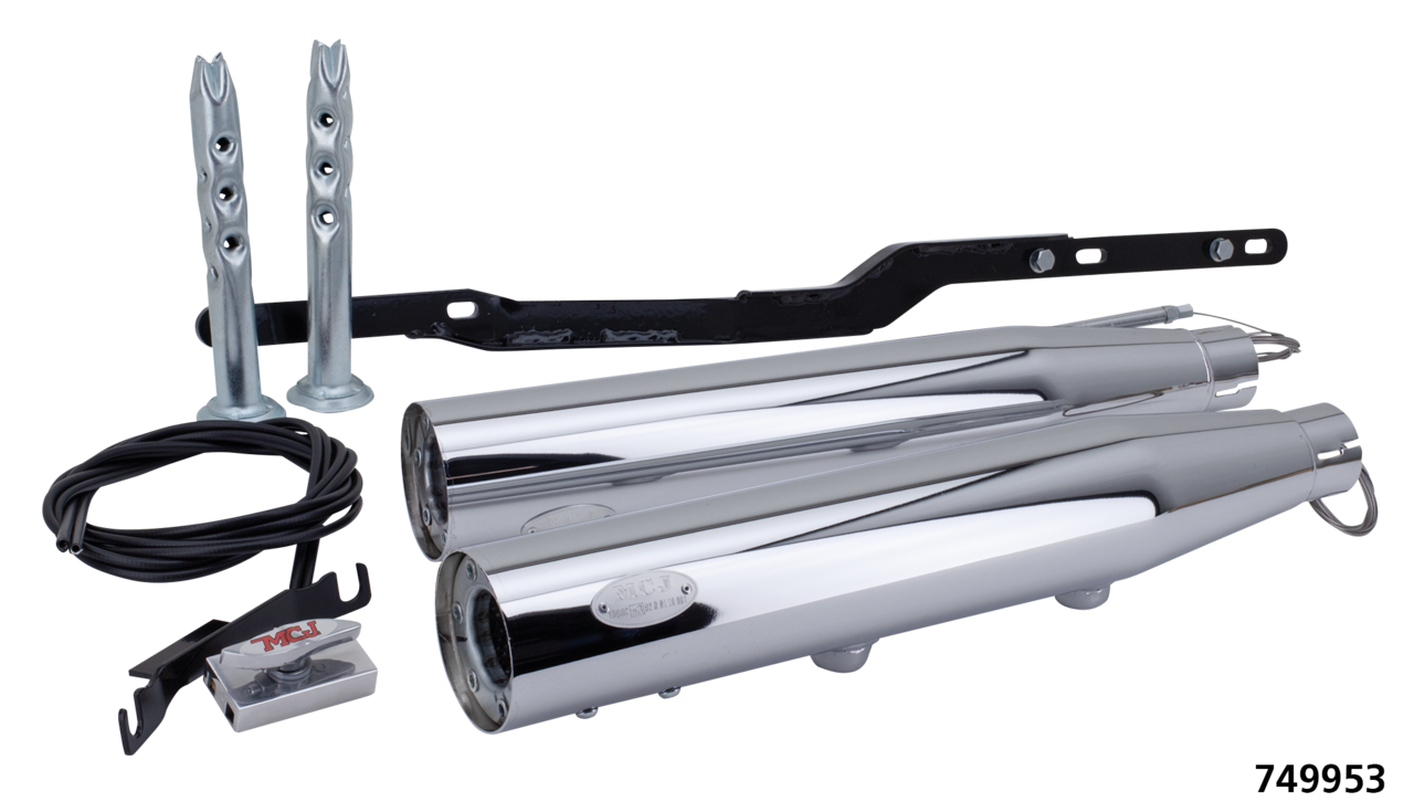 MCJ ADJUSTABLE EXHAUSTS FOR SPORTSTER - view 1