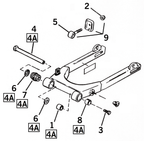 SWINGARM PARTS FOR SPORTSTER 1982-2003 - view 1