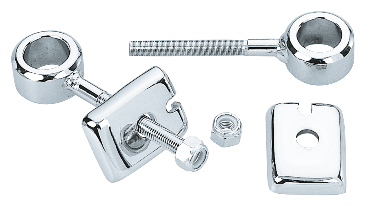 CHROME REAR WHEEL ADJUSTERS Secondary image