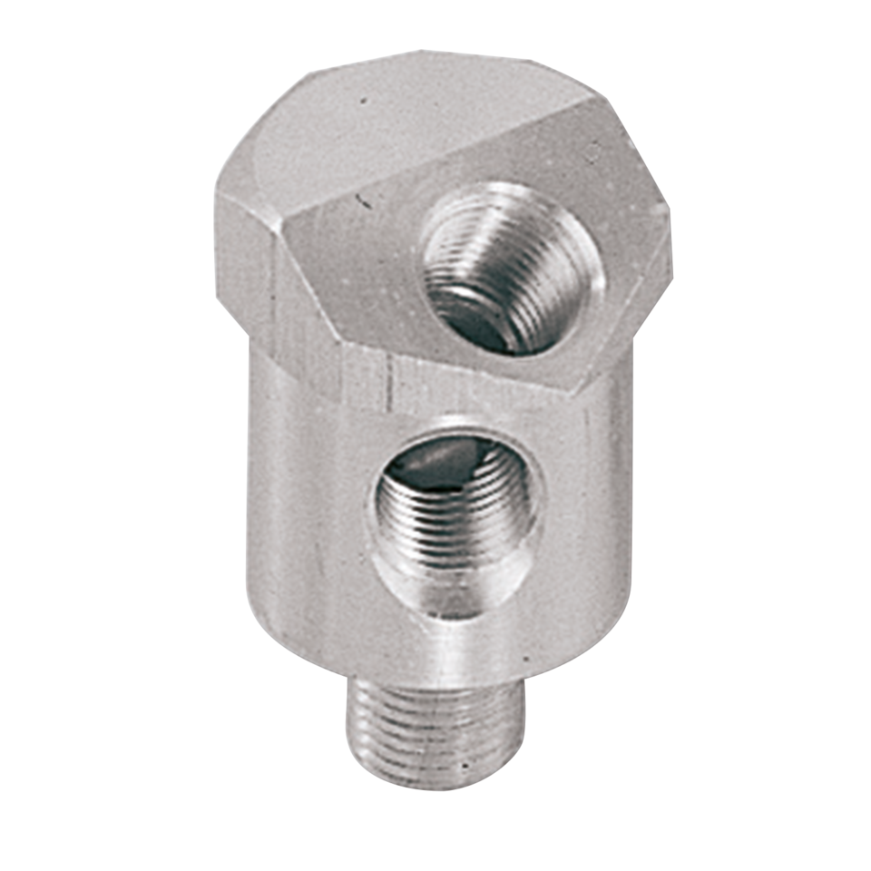 ONE-PIECE ALUMINUM OIL PRESSURE GAUGE ADAPTOR FOR LATE MODEL BIG TWIN - view 1