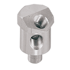 ONE-PIECE ALUMINUM OIL PRESSURE GAUGE ADAPTOR FOR LATE MODEL BIG TWIN - view 1