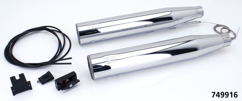MCJ ADJUSTABLE EXHAUSTS FOR TWIN CAM SOFTAIL - view 1