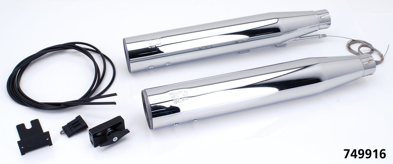 MCJ ADJUSTABLE EXHAUSTS FOR TWIN CAM SOFTAIL - view 1