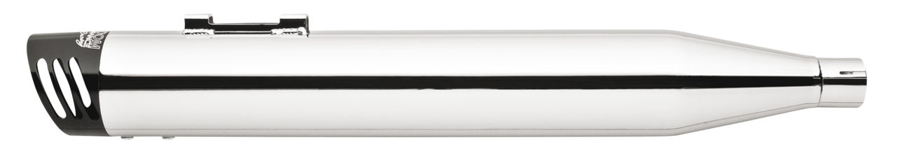 Milwaukee Eight, 107CI, Euro 4, Fits 2018 to present Softail FLSB Sport Glide & FLSL Slim, chrome with black sculpted endcaps - view 2 Main image