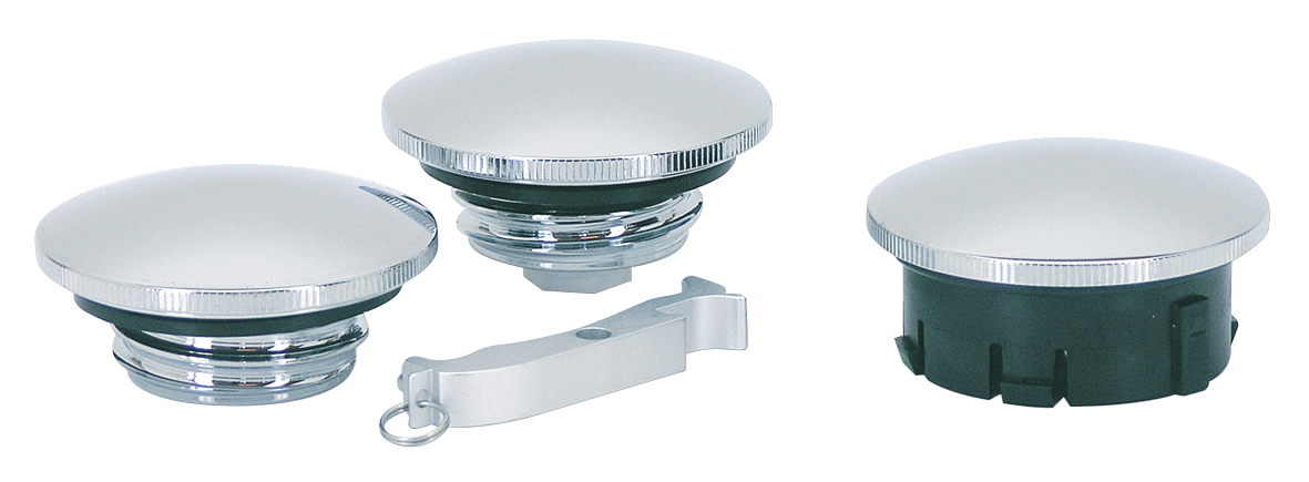 CHROME BILLET "ESSENTIAL" GAS CAPS - view 1