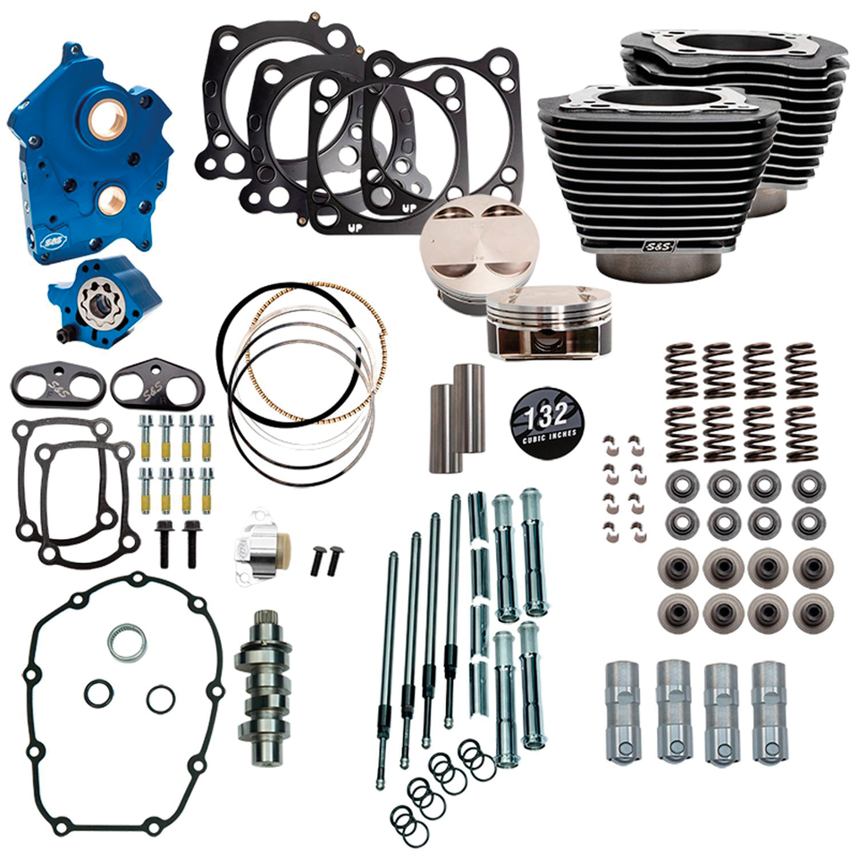 S&S 124CI, 128CI, 129CI & 132CI POWER PACKAGES FOR MILWAUKEE EIGHT - view 1 Main image