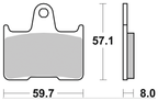 SBS REAR DISC BRAKE PADS - view 1