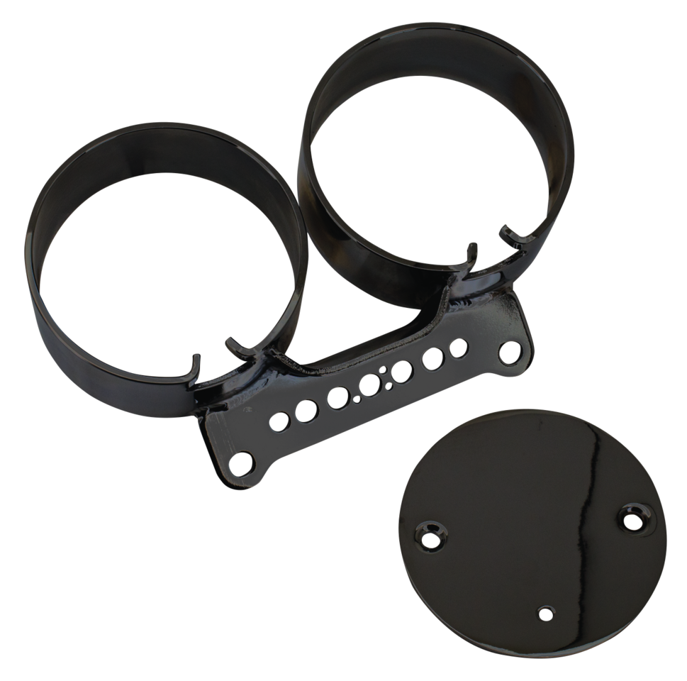 INSTRUMENT BRACKETS FOR SPORTSTER, DYNA & POLICE ROAD KING - view 2