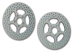 REV"O"LUTION POLISHED 5 POINT STAR DISC BRAKE ROTORS - view 1