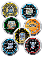 ZODIAC NEON WALL CLOCKS - view 2